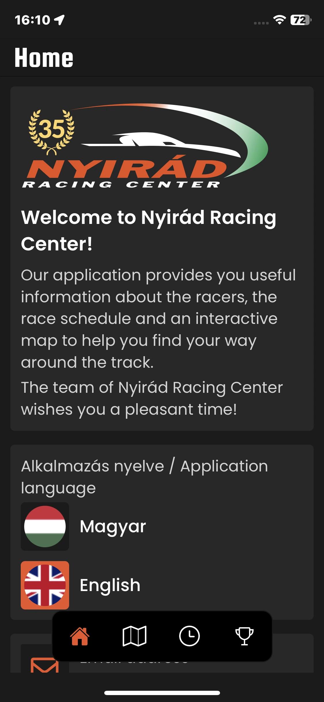 Race track app - 1